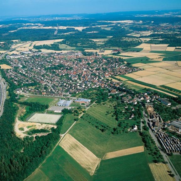 Friolzheim aus der Vogelperspektive